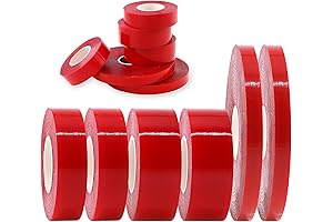 Glarks Double Sided Heavy Duty Red Line Tape