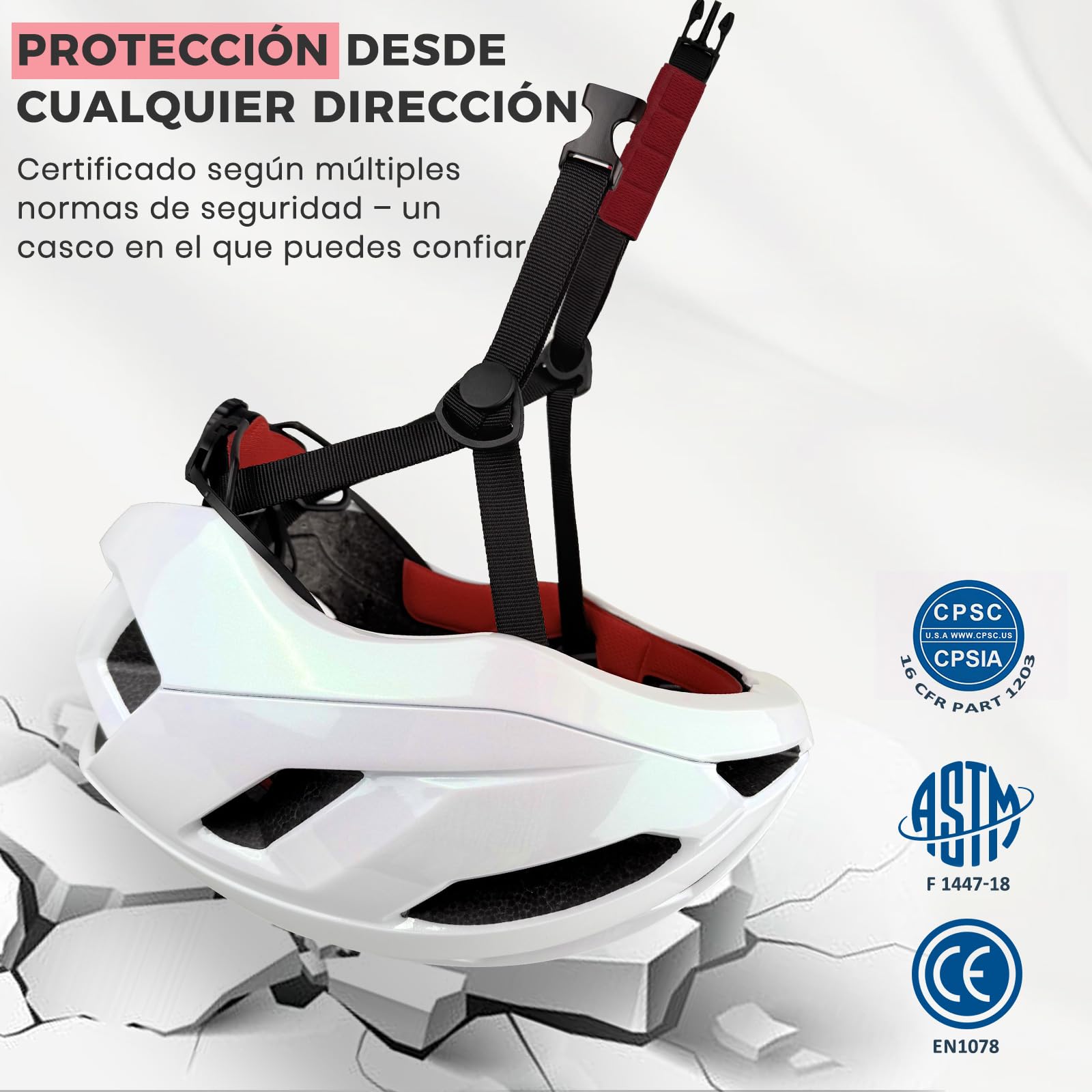 LeapBeast Casco de Bicicleta Adulto, Cascos de Bicicleta de Carretera, Casco MTB Hombre Mujer, Casco de Bicicleta Ultraligero, Transpirable y Perlado para Adultos Ajustable