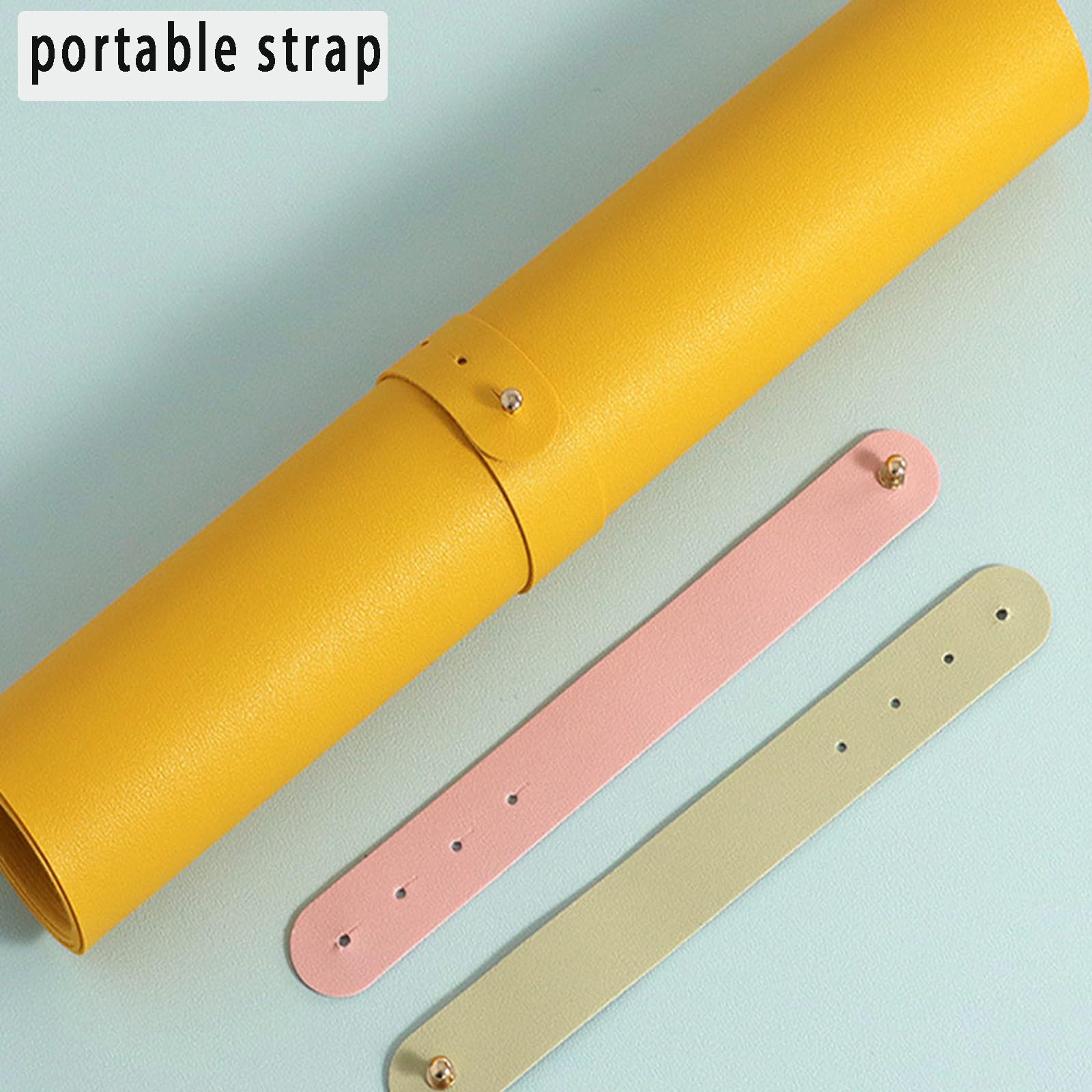 Sous-main rectangulaire souple et résistant à la chaleur, en cuir synthétique résistant à l'huile, antidérapant, imperméable, nappe de table pratique