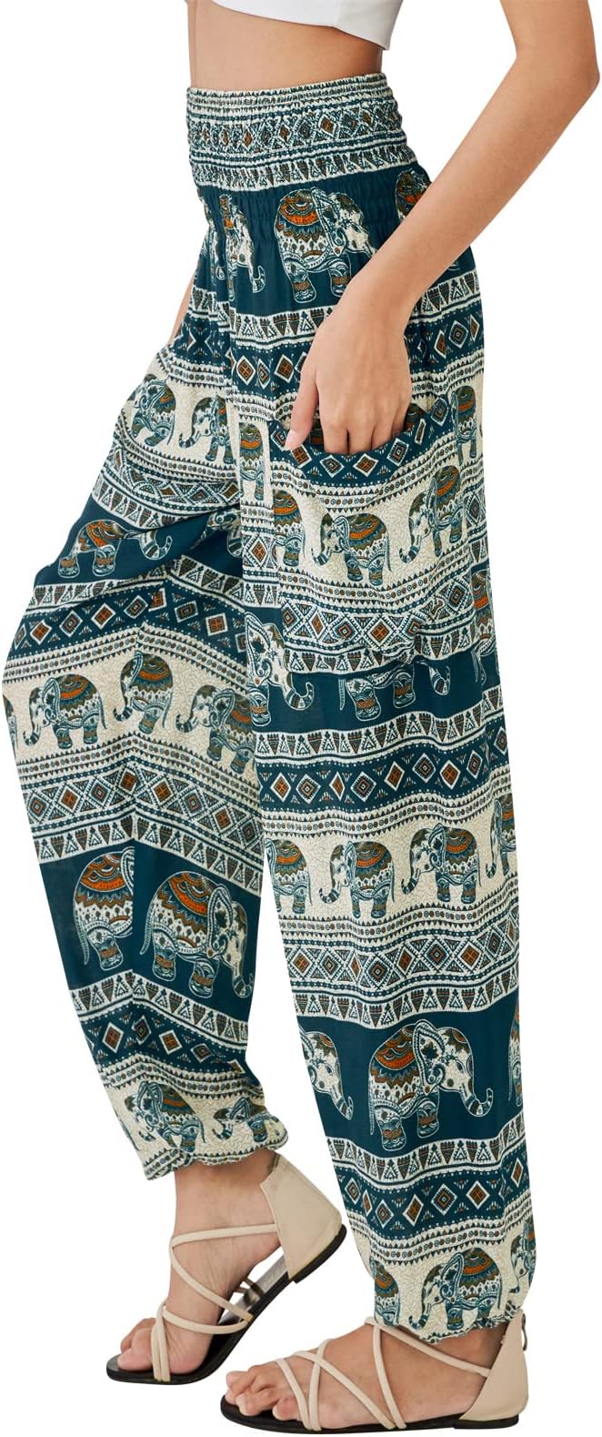 Boho Pants for Women - Hippie Harem Pants Women - Womens Yoga Pants – Comfy Bohemian Flowy Hippie Clothes