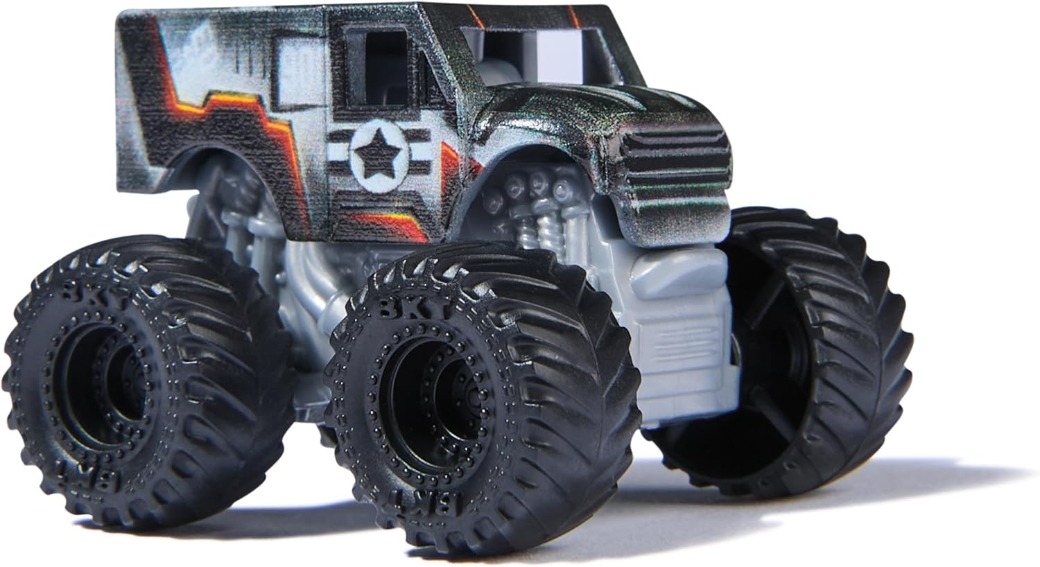 Monster Jam, Marvel Mini Monster Truck 3-Pack, Thor, Black Panther, Iron Man Die-Cast Monster Trucks, 1:87 Scale, Kids Toys for Boys Ages 3 and Up