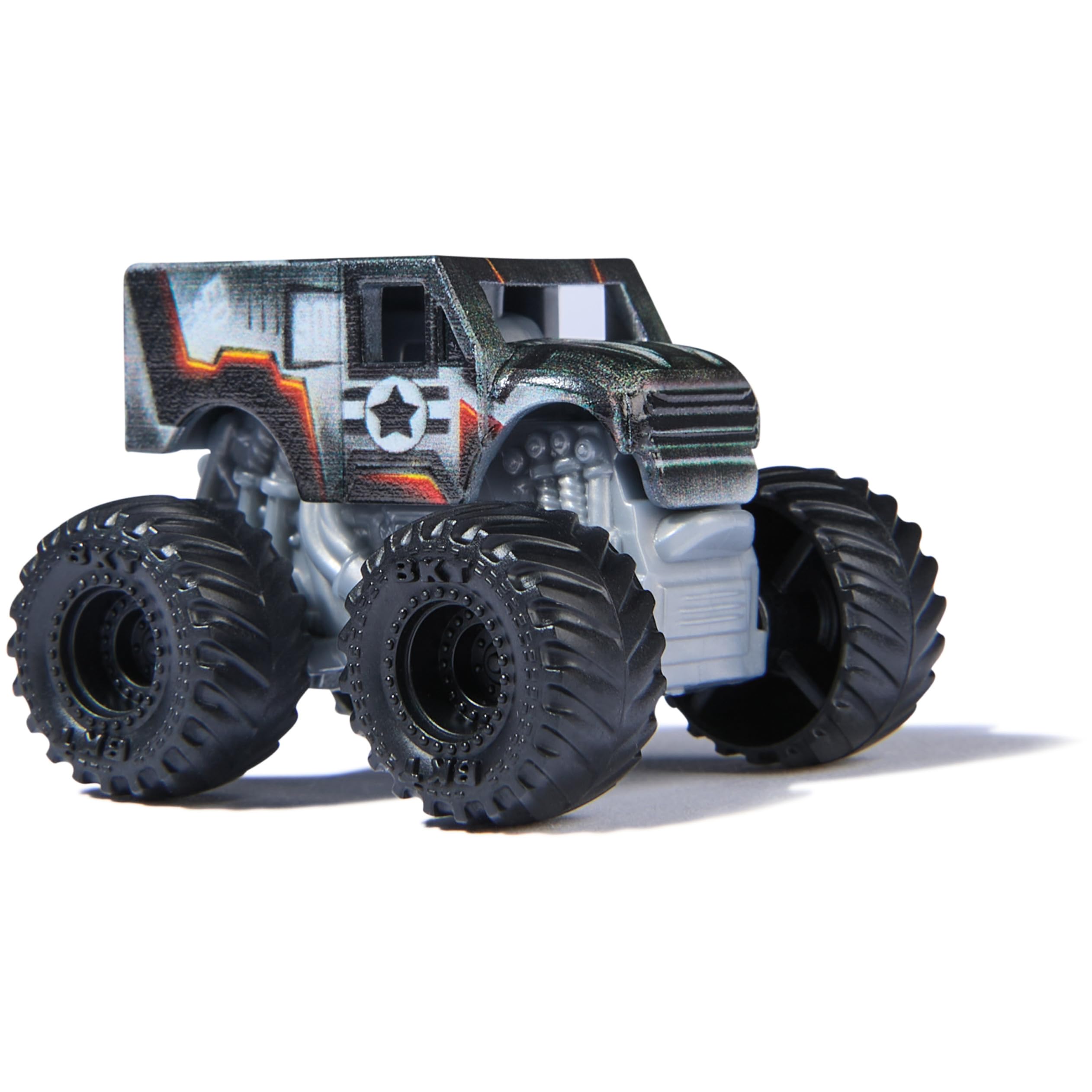 Monster Jam, Marvel Mini Monster Truck 3-Pack, Thor, Black Panther, Iron Man Die-Cast Monster Trucks, 1:87 Scale, Kids Toys for Boys Ages 3 and Up