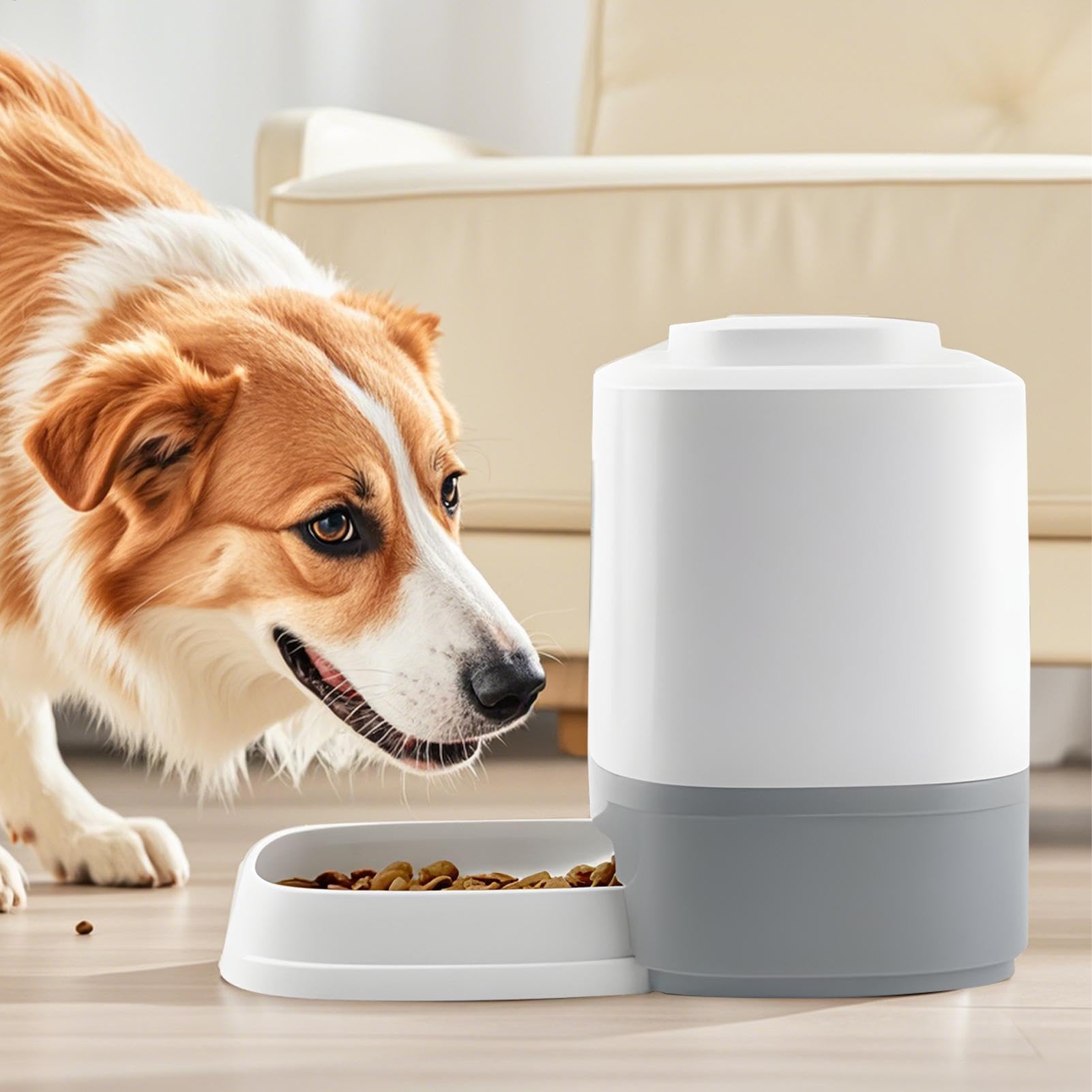 Mangiatoia for animali domestici, mangiatoia automatica for gatti con ciotola da 1,5 litri, alimentazione lenta, grande capacità