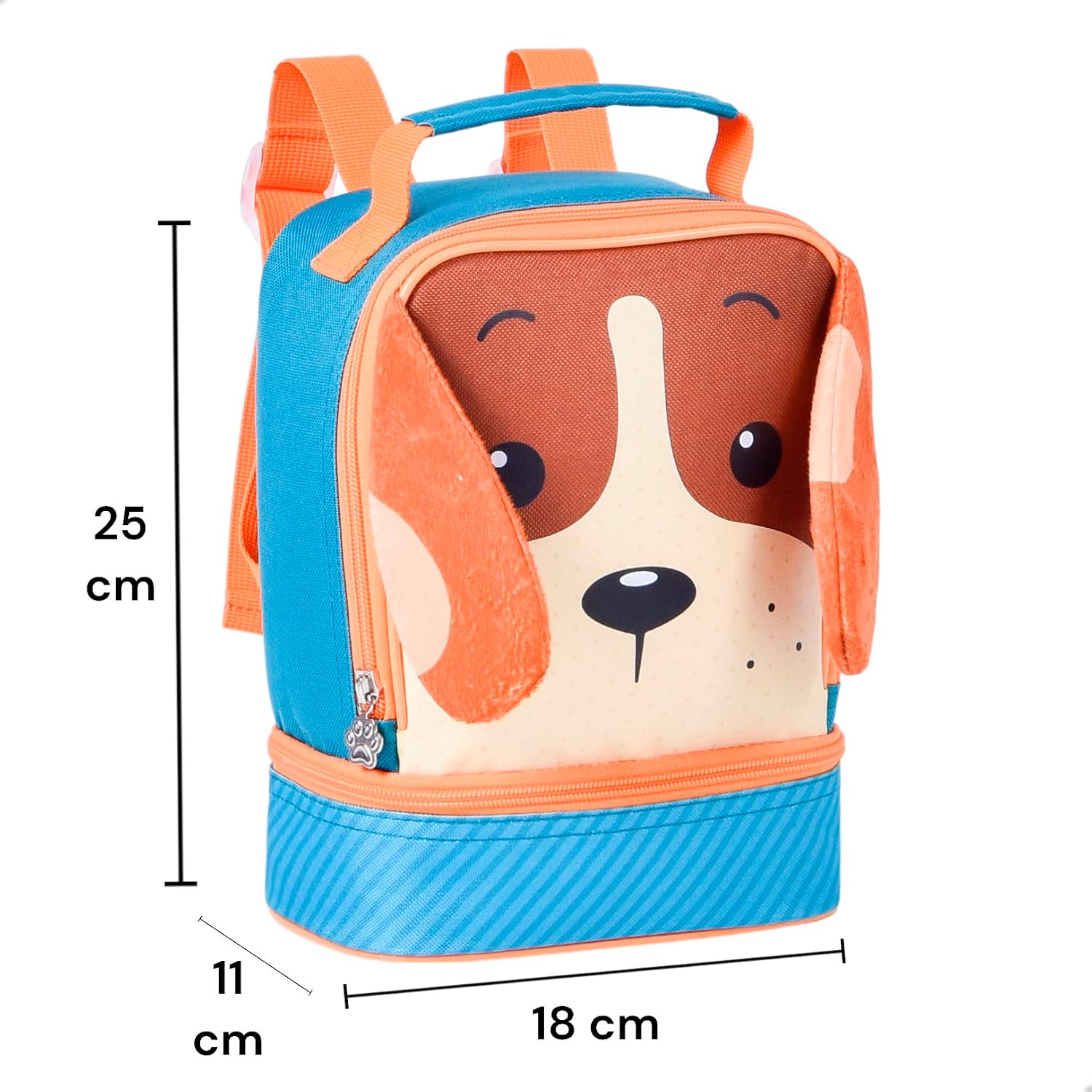 Mochila Rodinha Infantil Kit Escolar Cachorro13" Lancheira T�rmica 9" Clio Pets Crian�a (Marrom) Mochila Rodinha Infantil Kit Escolar Cachorro13" Lancheira T�rmica 9" Clio Pets Crian�a (Marrom) - Imagem 6