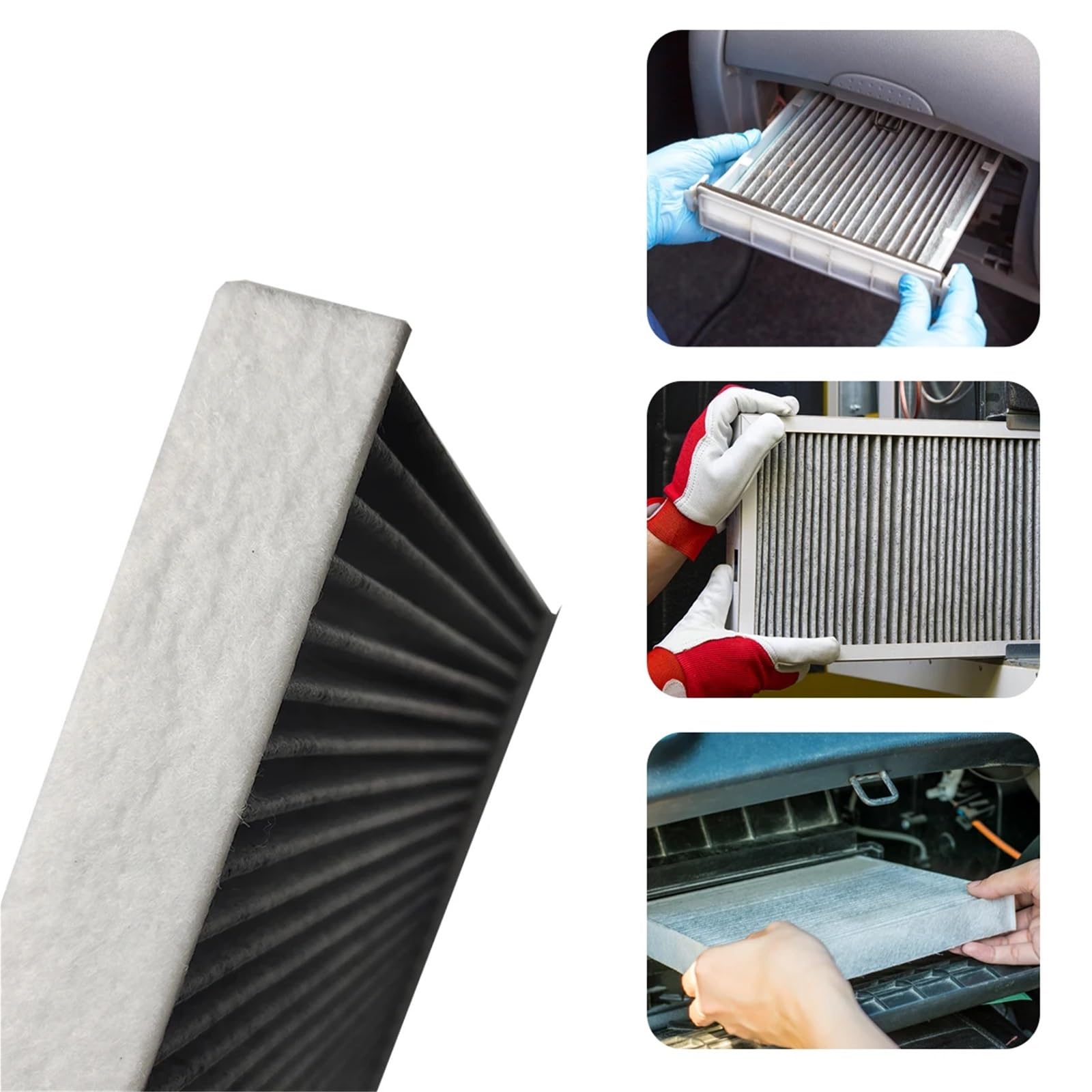 filtr pyłkowy z węglem aktywnym Filtr powietrza pasujący do Acura TSX 2004-2014, filtr kabinowy z włókna węglowego, CF10134 80219-SHJ-A01 80292-SDA-407 80292-SDA-A01(5PCS)