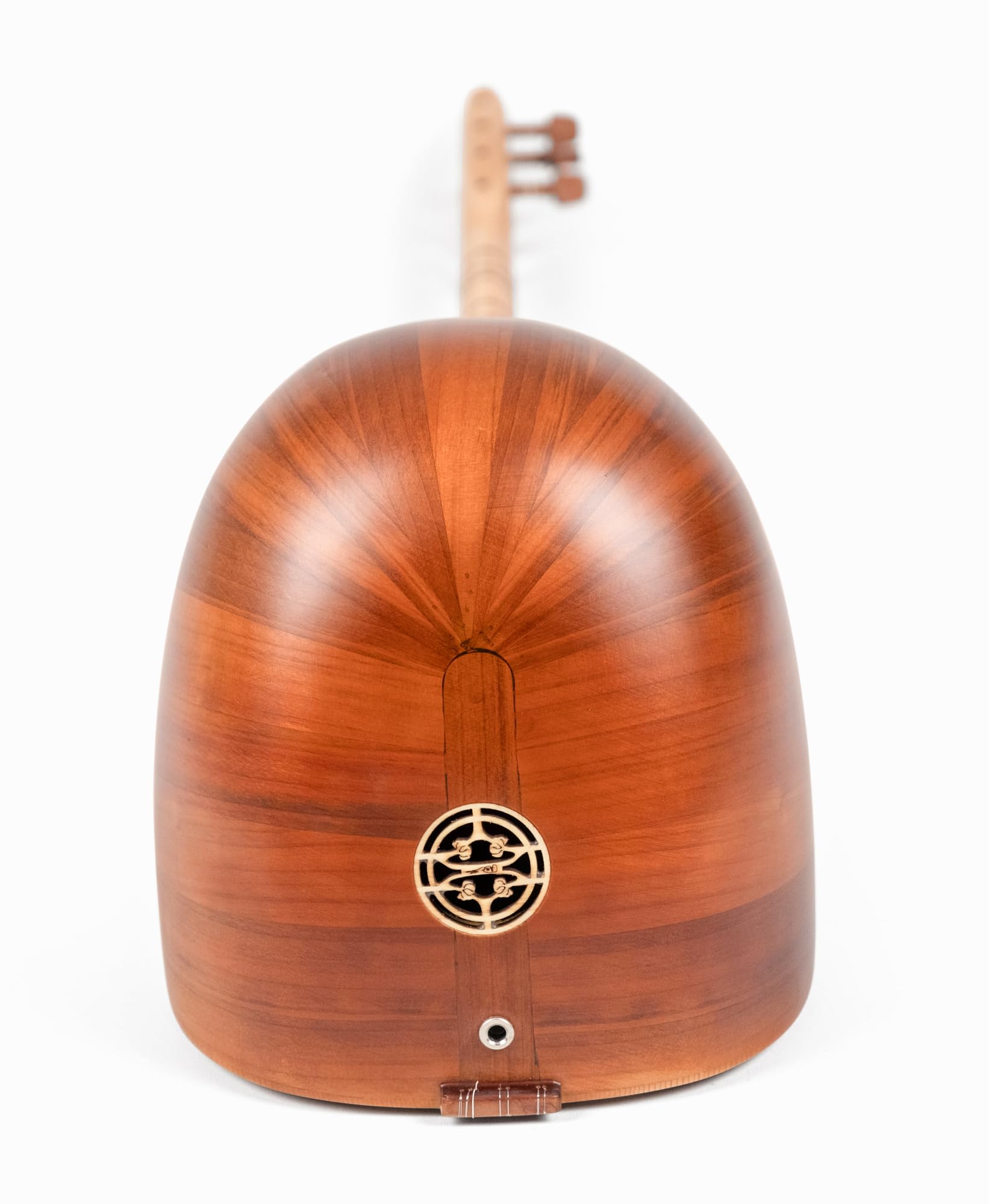 Madera de cerezo Saz de cuello largo turco con pastilla, instrumento tradicional hecho a mano