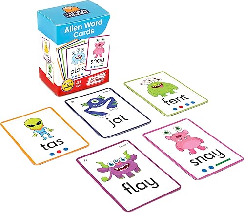 Miniatura 2 de Junior Learning Tarjetas de palabras extraterrestres, la ciencia de la lectura, recursos complementarios, para uso en el aula o en la escuela en