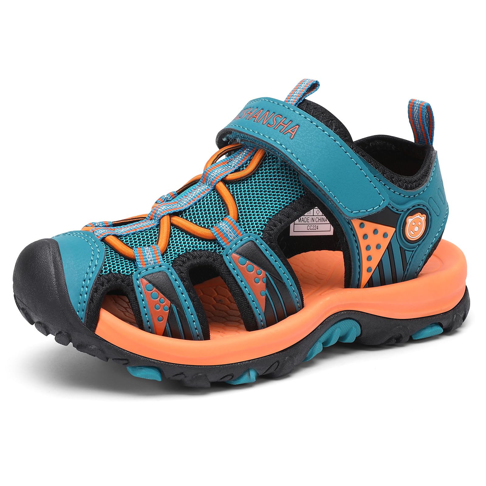 Mishansha Sandales Sport Garçon Bout Fermé Été Chaussure de Randonnée Enfants Respirantes 24-39 EU