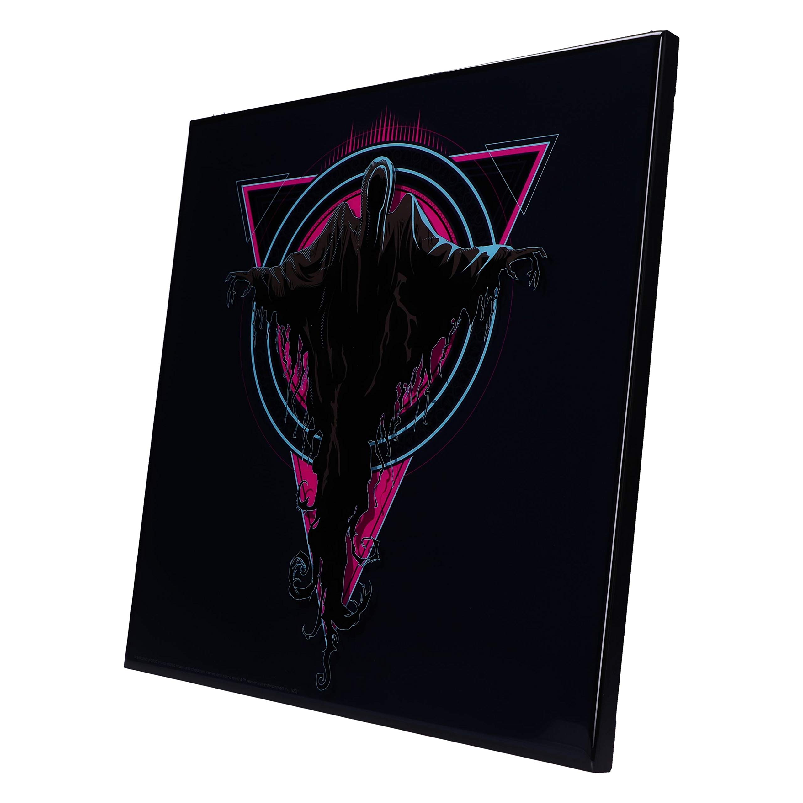 Nemesis Now Harry Potter Dementor Neon Crystal Clear Picture, Black Multi, 32cm