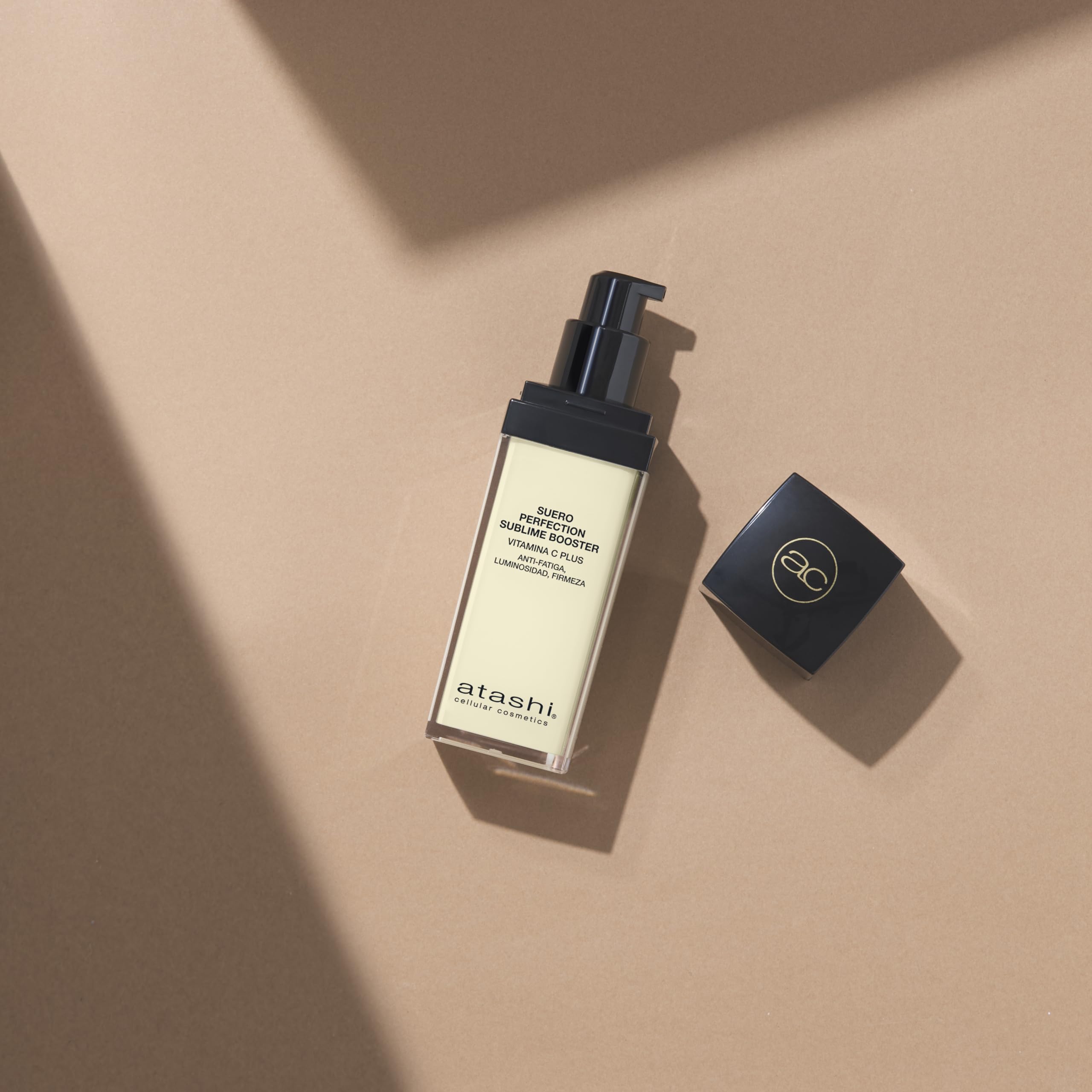 Atashi Firmeza y Luminosidad | Suero Perfection Sublime Booster | Revitaliza, Ilumina, Regenera, Antiarrugas y Lifting Inmediato | Con Ácido Hialurónico y Vitamina C | Apto Piel Sensible | 30 ml