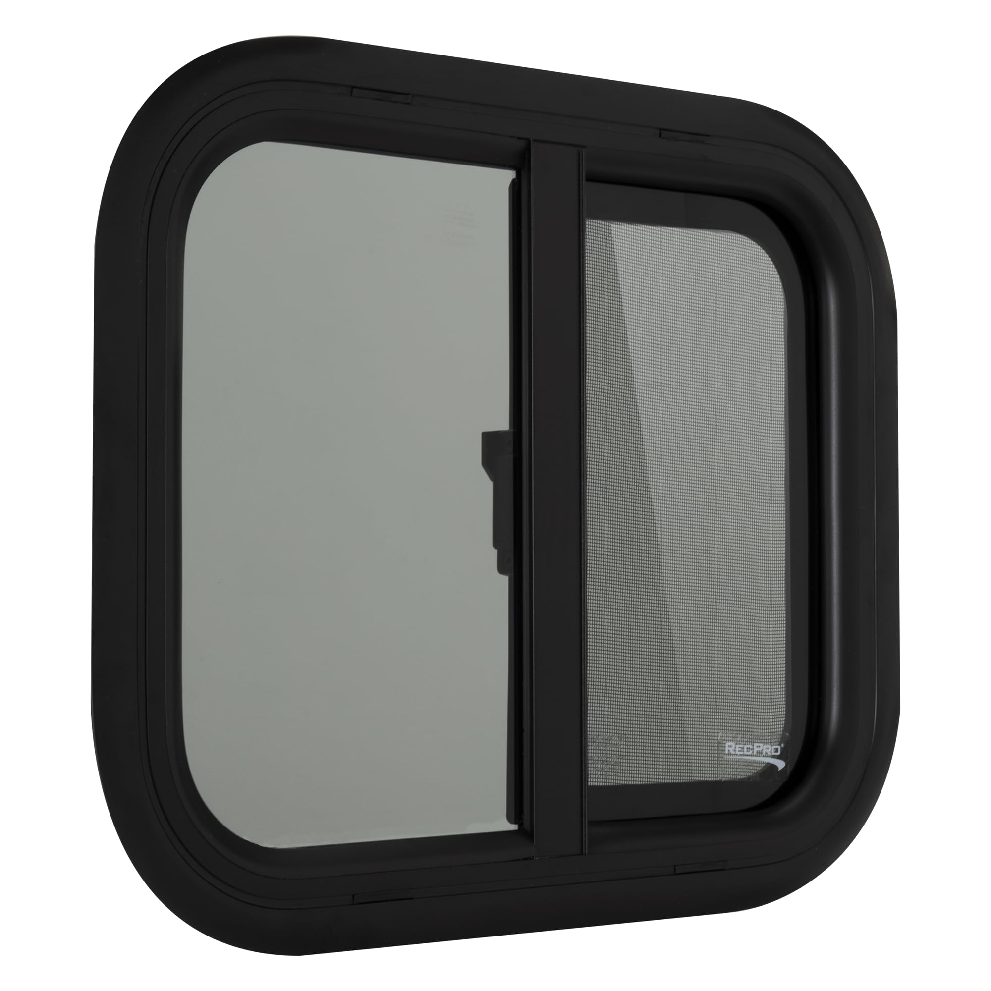 RecPro RV Window | 18"W x 15"H | Teardrop Style | Horizontal Sliding | RV Window Replacement | Made in USA