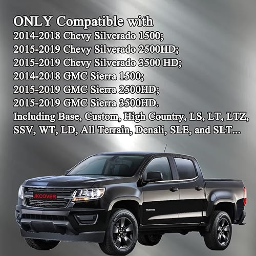Miniatura 2 de JKCOVER Cubierta de botón de consola central compatible con Chevy SilveradoGMC Sierra 2014 2015 2016 2017 2018 cubierta para perilla de interruptor