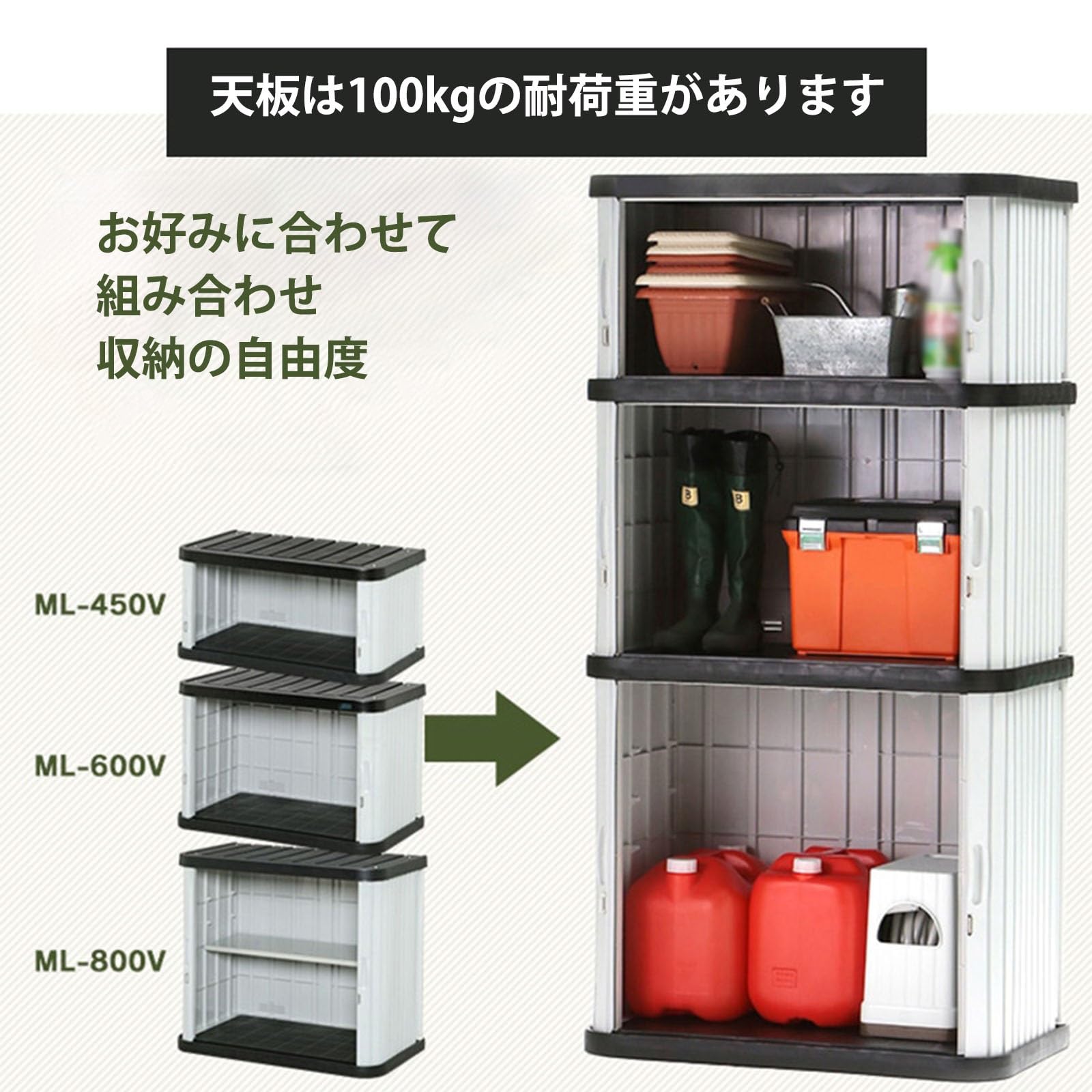 Amazon.co.jp: XADBDM 物置 屋外 PPプラスチック素材 屋外収納ボックス