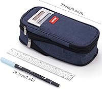 Vista 21 de EASTHILL - Estuche grande de lápices, bolígrafos para niñas adolescentes, Verde