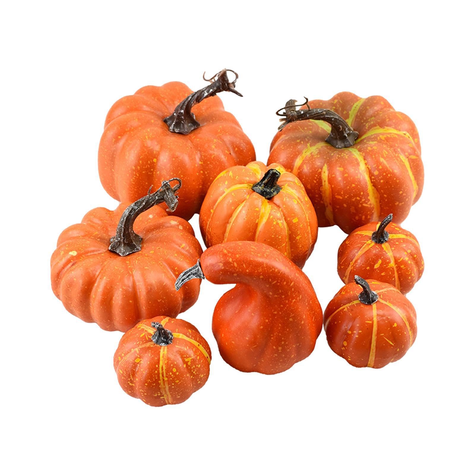 TWISAXC Table Centerpiece Pumpkins Decorations Halloween Thanksgiving Autumn Festival Supplies Lifelike Simulation Pumpkins Decor Artificial Home Decoration Fall Harvest