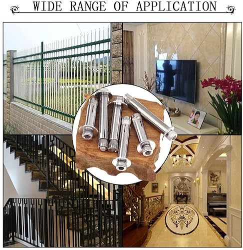 Expansion Bolts, Expansion Sleeve Anchor Screw Bolts,Outdoor Shield Anchor - Expansion Screw Anchor Bolts M8*50-120 6pcs - Image 7