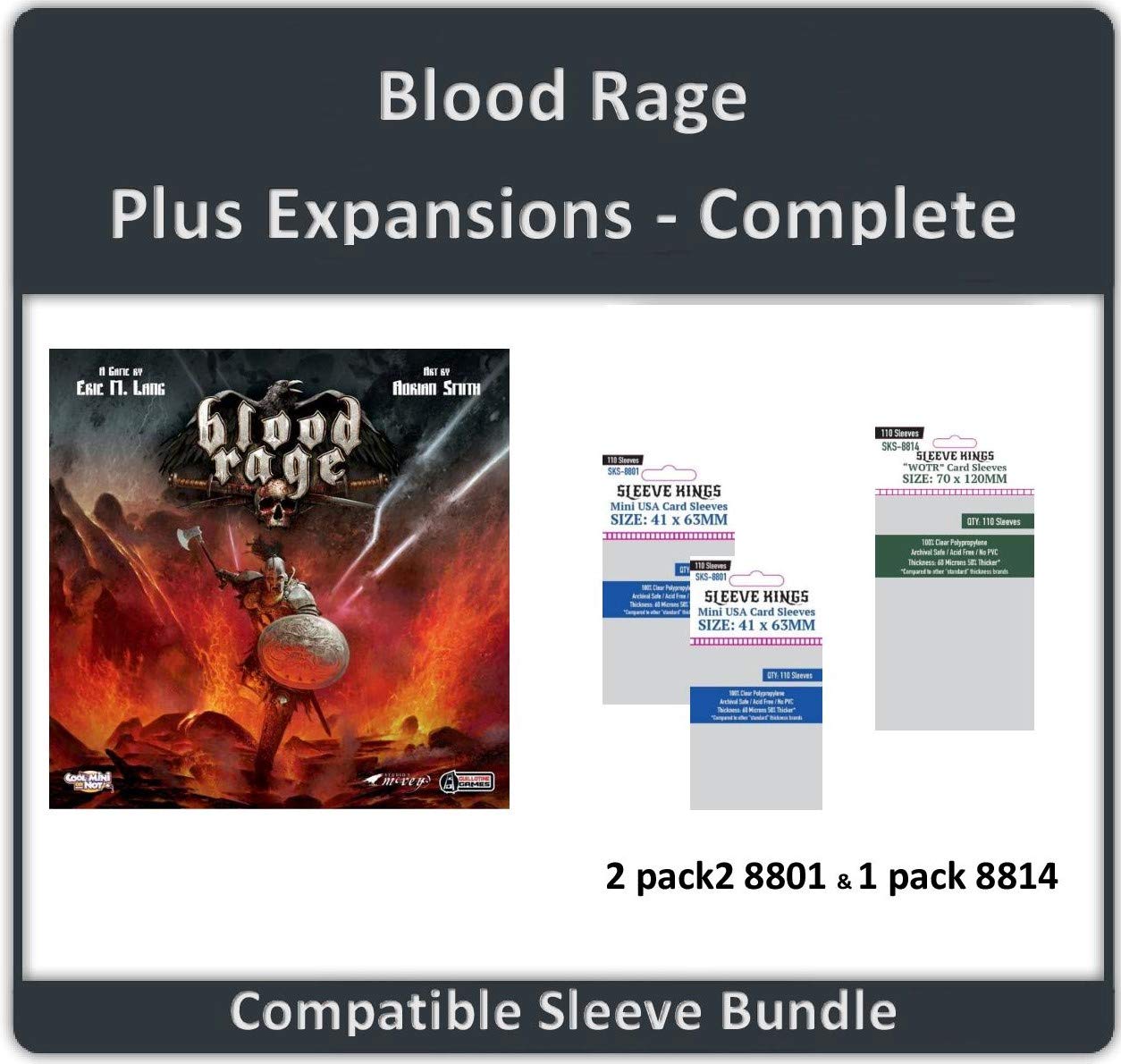 blood rage card sleeves 401 Games Canada - Ultra Pro - Standard Card Sleeves 50ct - Pro-Gloss main image 1