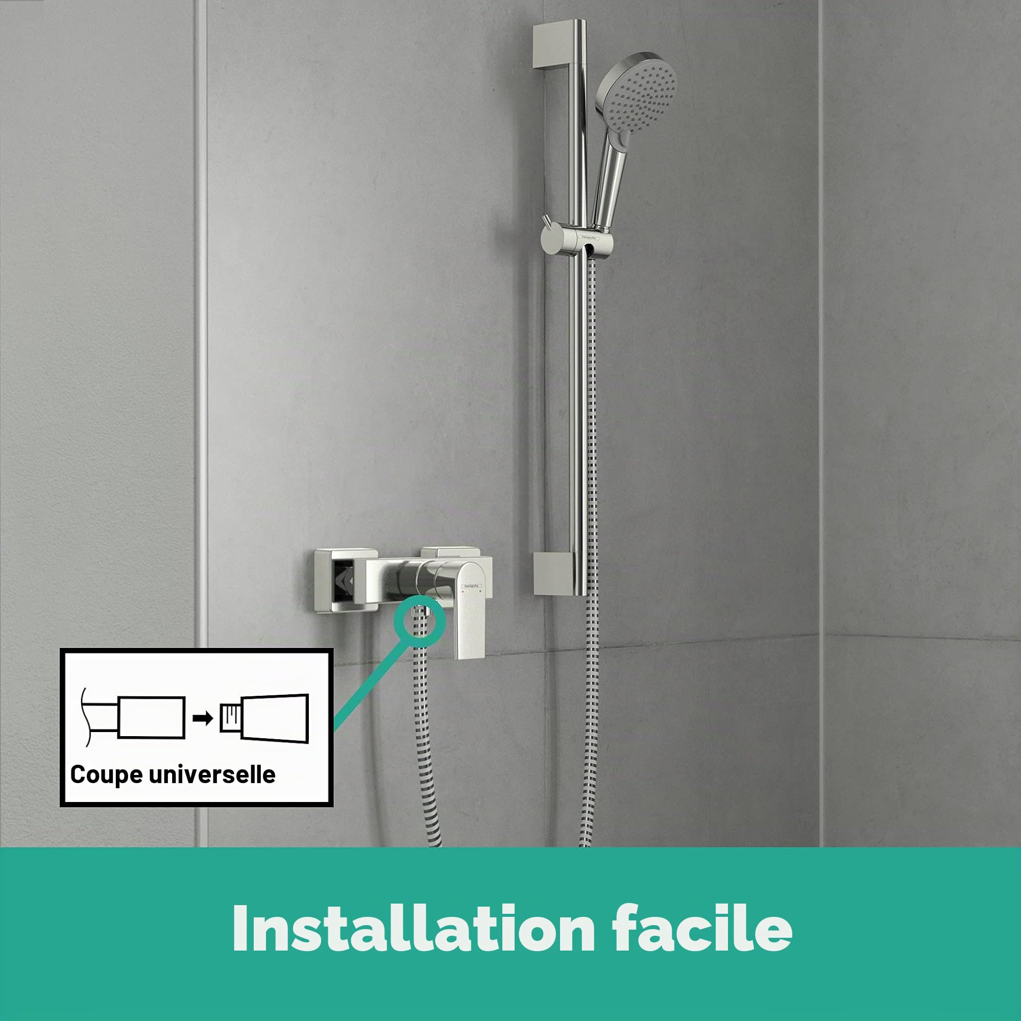 hansgrohe Vernis Shape Mitigeur de douche, chromé, 71650000