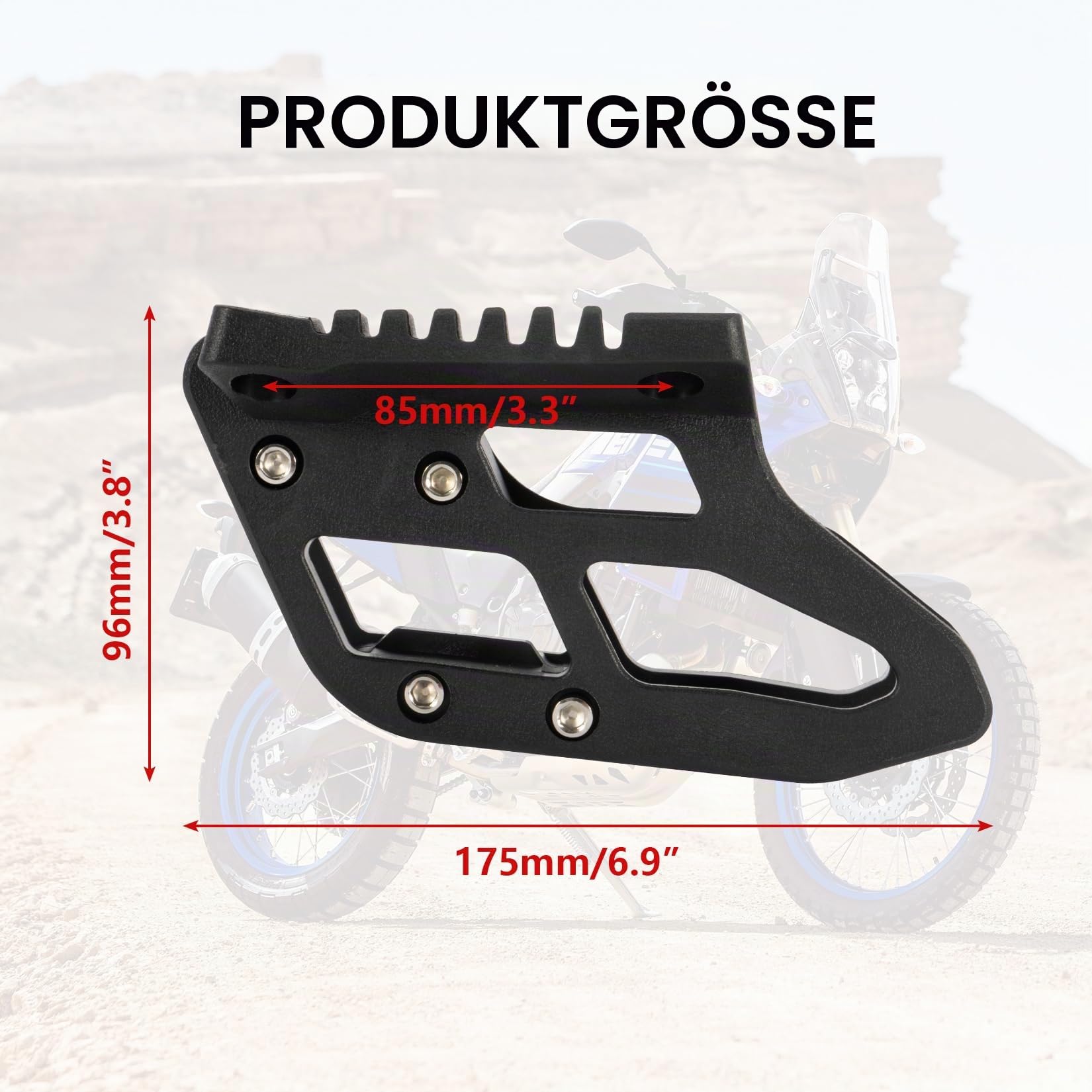 PSLER Kettenführungsschutz für Tenere 700 XT700Z XTZ700 2019–20242024, Motorradketten, Schutzabdeckung, Riemenscheiben-Stabilisator, Kettenführungskoffer