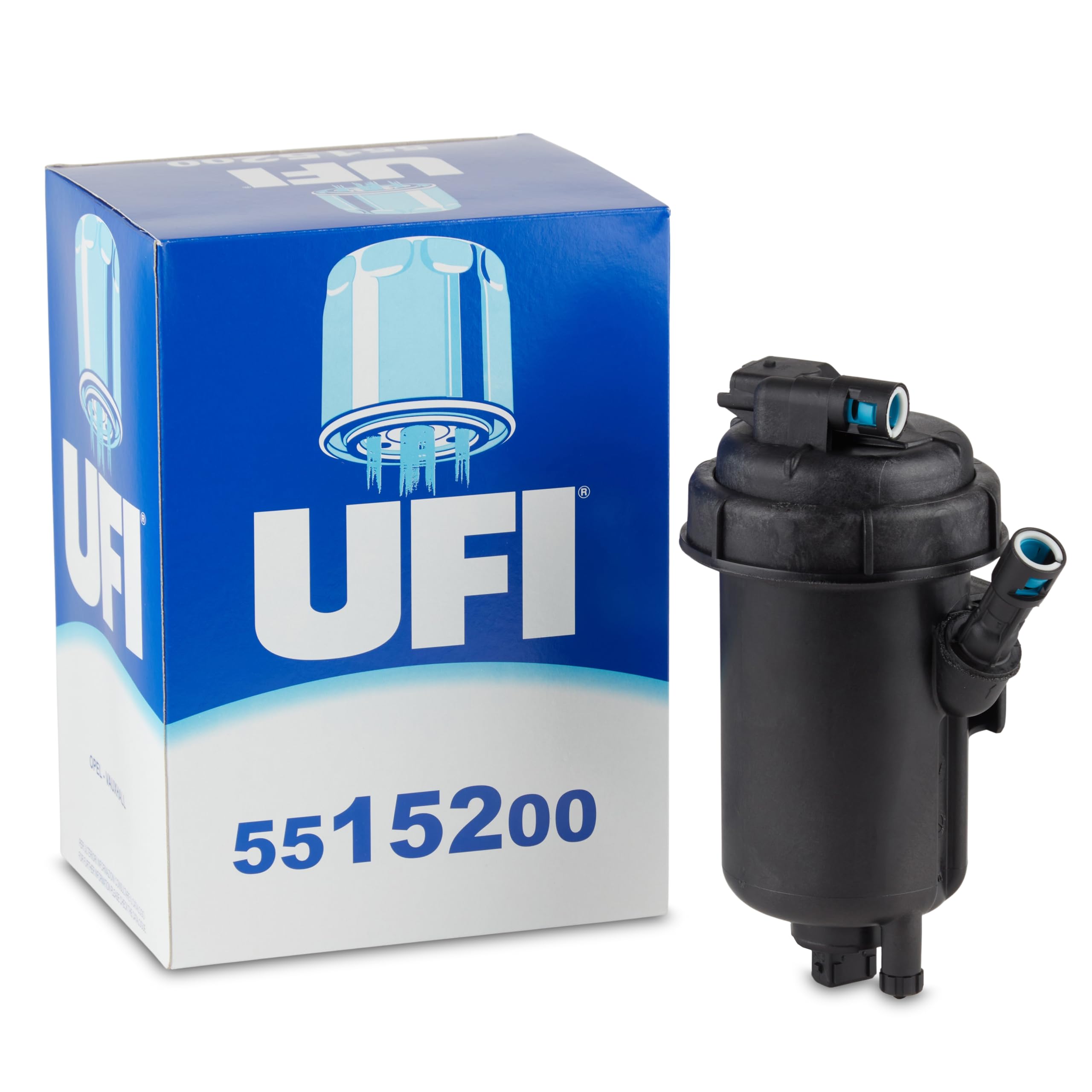 UFI Filters, Filtro Gasolio 55.152.00, Filtro Carburante per Ricambio, Adatto ad Auto, Applicabile su Diversi Modelli Opel e Vauxhall