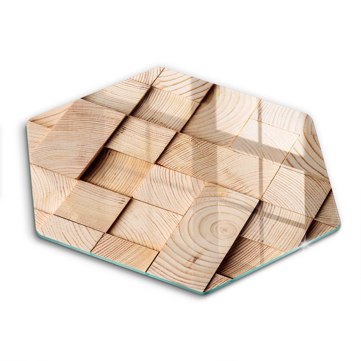 Planche à découper induction haut de gamme Wallfluent hexagone 40cm