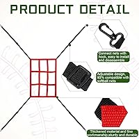 Vista 3 de Leyndo 2 unidades de objetivos de ataque ajustables para red de béisbol, práctica de lanzamiento, golpeo, zona de golpe, precisión completa y 9