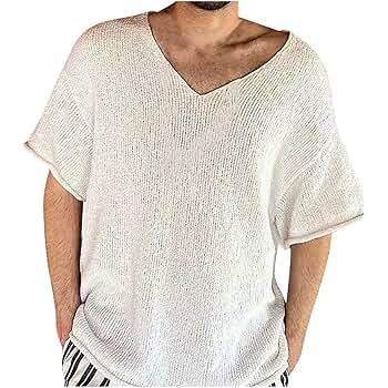 Tシャツ・カットソー TRILLION Cable Crochet Short Sleeve Collar Knit BRIGHT WHITE Crochet Front Tie Tops for Women Y2k Short Sleeve Knit Tees