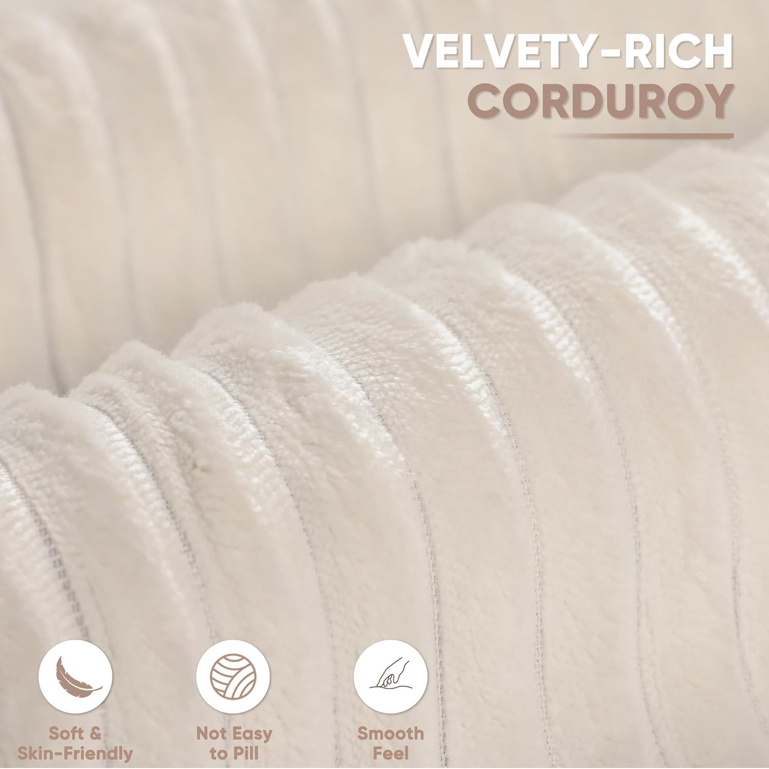 Homall 108" Modular Sectional Sofa, Boneless Couch with L-Shape Chaise, Cloud Couch with Deep Seat Upholstered, No Assembly Required for Living Room, Bedroom (Corduroy, Beige)