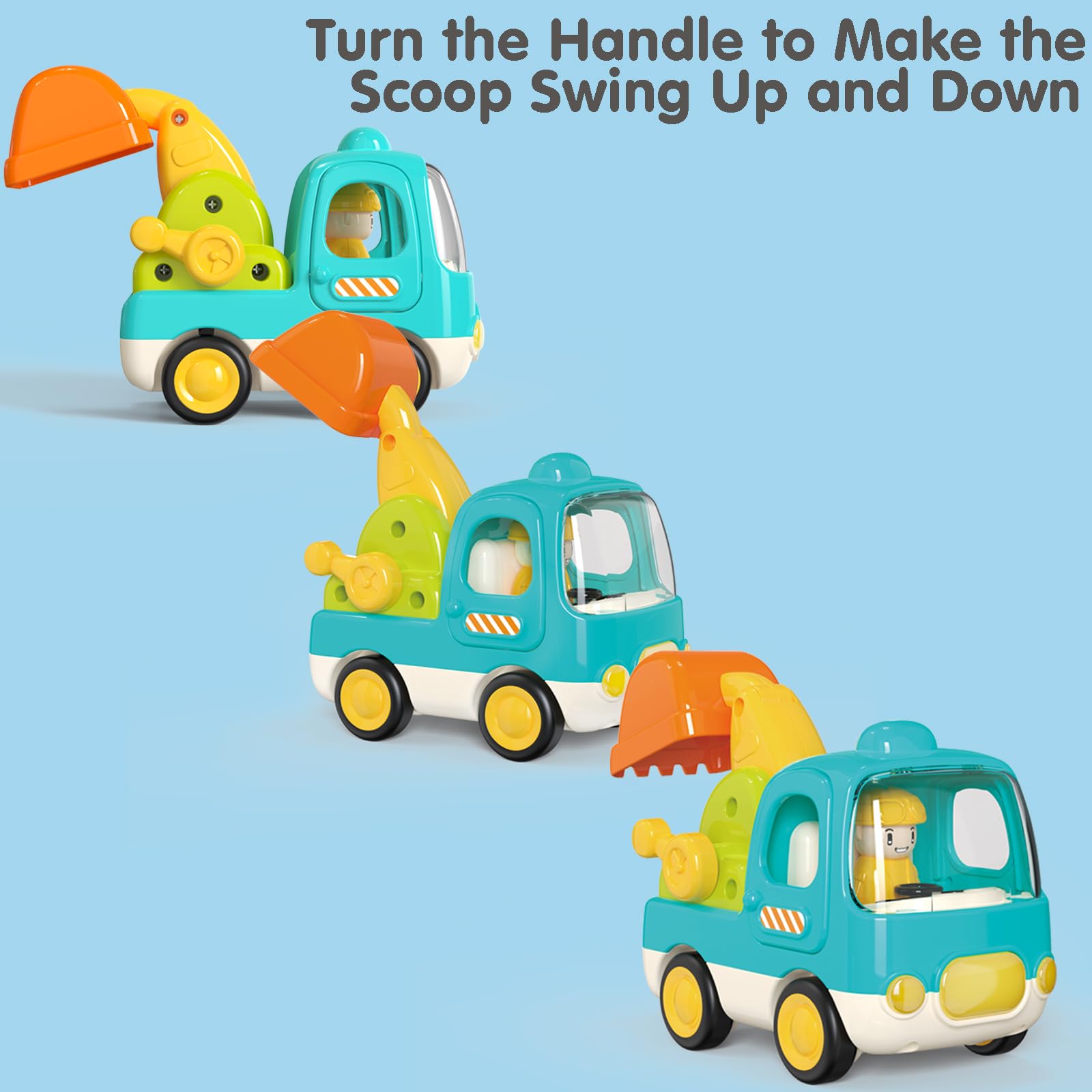 Hélicoptère Jouet Yerloa Avec Lumière Et Son - Jouet éducatif Pour Tout-petits 1-4 Ans - Transformable En Véhicule à Pousser