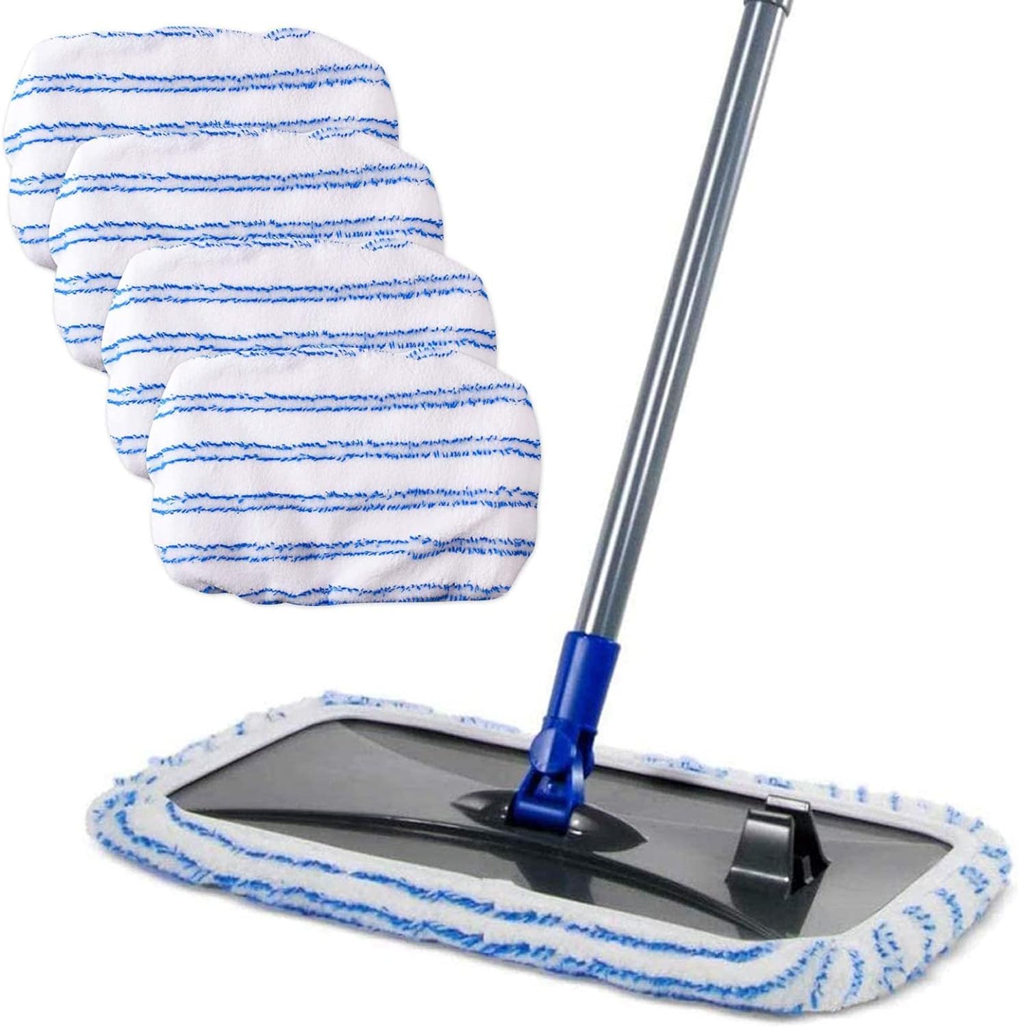 4 Packs Microfiber Mop Refills for Hardwood Floor'N More Microfiber Mop Heads