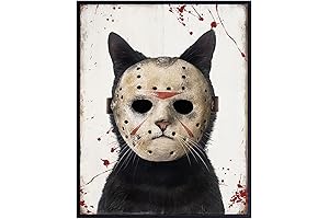 Cat Yellowbird Art & Design Friday the 13th Wall Art 8x10 Emo Poster