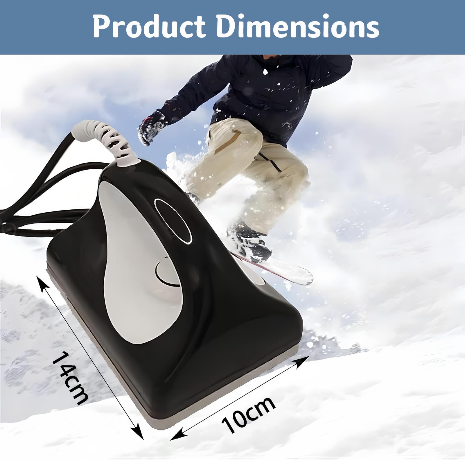 Fer à Farter pour Skis Et Snowboards, avec Semelle à Picots Et ContrôLe PréCis De La TempéRature, TempéRature RéGlable, Fer à Farter pour Skis Et Snowboards