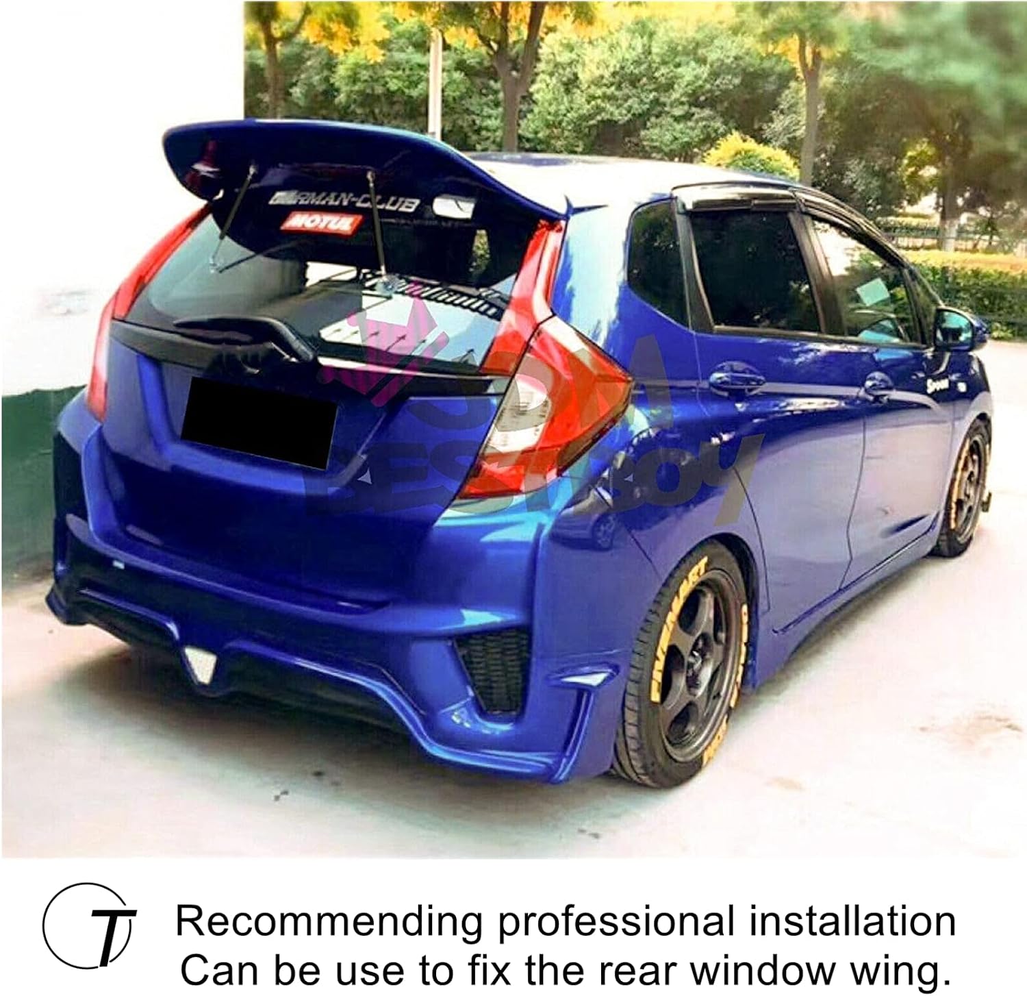 Splitter Strut Rods Adjustable 6"-9" Front Splitter Support Rods for Bumper Lip Splitter 2pc [Black]