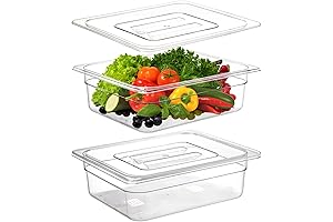 Bekith Clear Food Pans with Lids