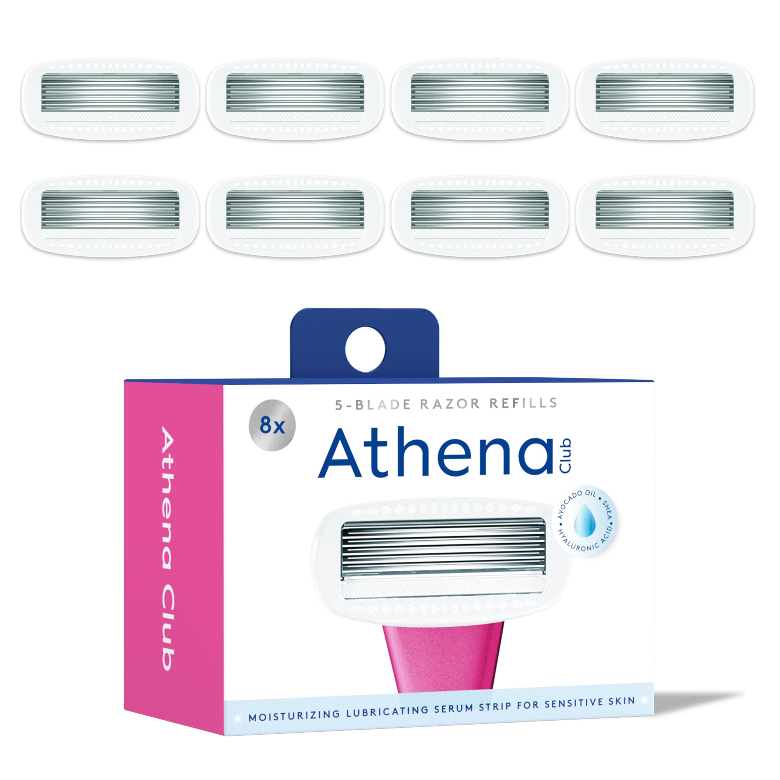 Athena Club Rasierklingen-Nachfüllpackungen für Damen, 8 Stück