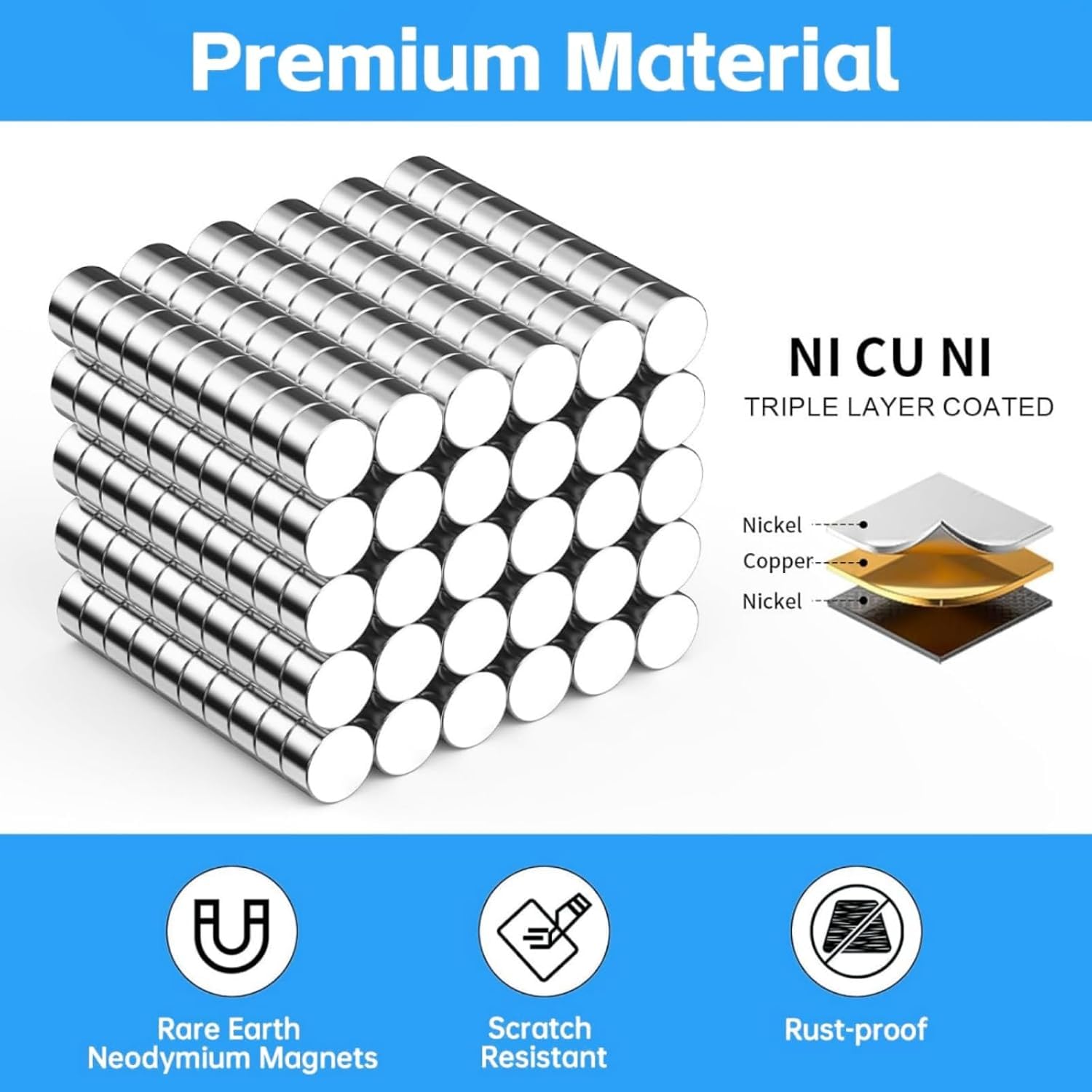 320Pcs Small Neodymium Magnets, 6×3mm Mini Round Rare Earth Disc Magnets — Amazon image 5