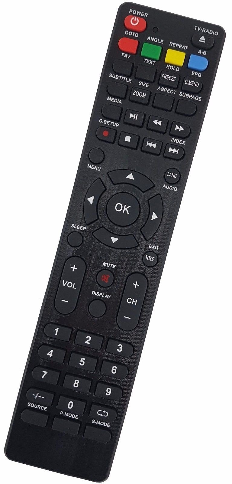 Télécommande Universelle De Rechange - Compatible Récepteurs TV JTC, Jay-Tech, EGL, Altius, AKAI - Modèles DVBPM14009HCATS Etc.