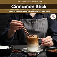 Vista 5 de TAJ - Palito de canela redondo, Dalchini, 3.5 onzas