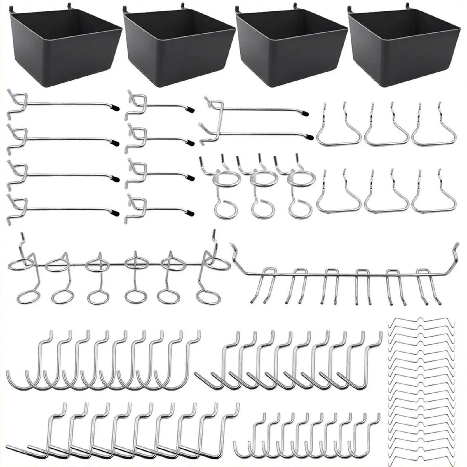 ZYAYNG 80 Piece Pegboard Hooks Assortment for Home