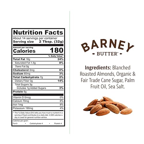 Miniatura 2 de Barney Butter Mantequilla de almendras crujiente, 16 onzas