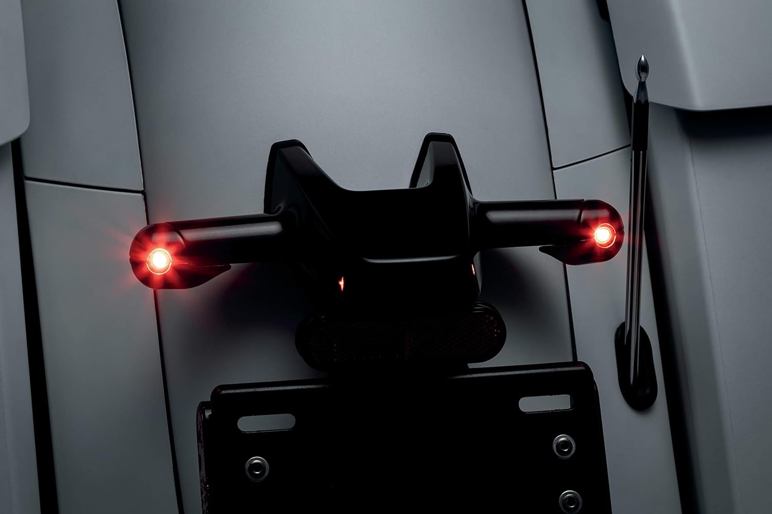 Kuryakyn 2843 Motorcycle Lighting Accessory: Kellermann Atto Rear Turn Signal Adapters for Indian Motorcycles: Challenger and Chieftain, Gloss Black, 1 Pair