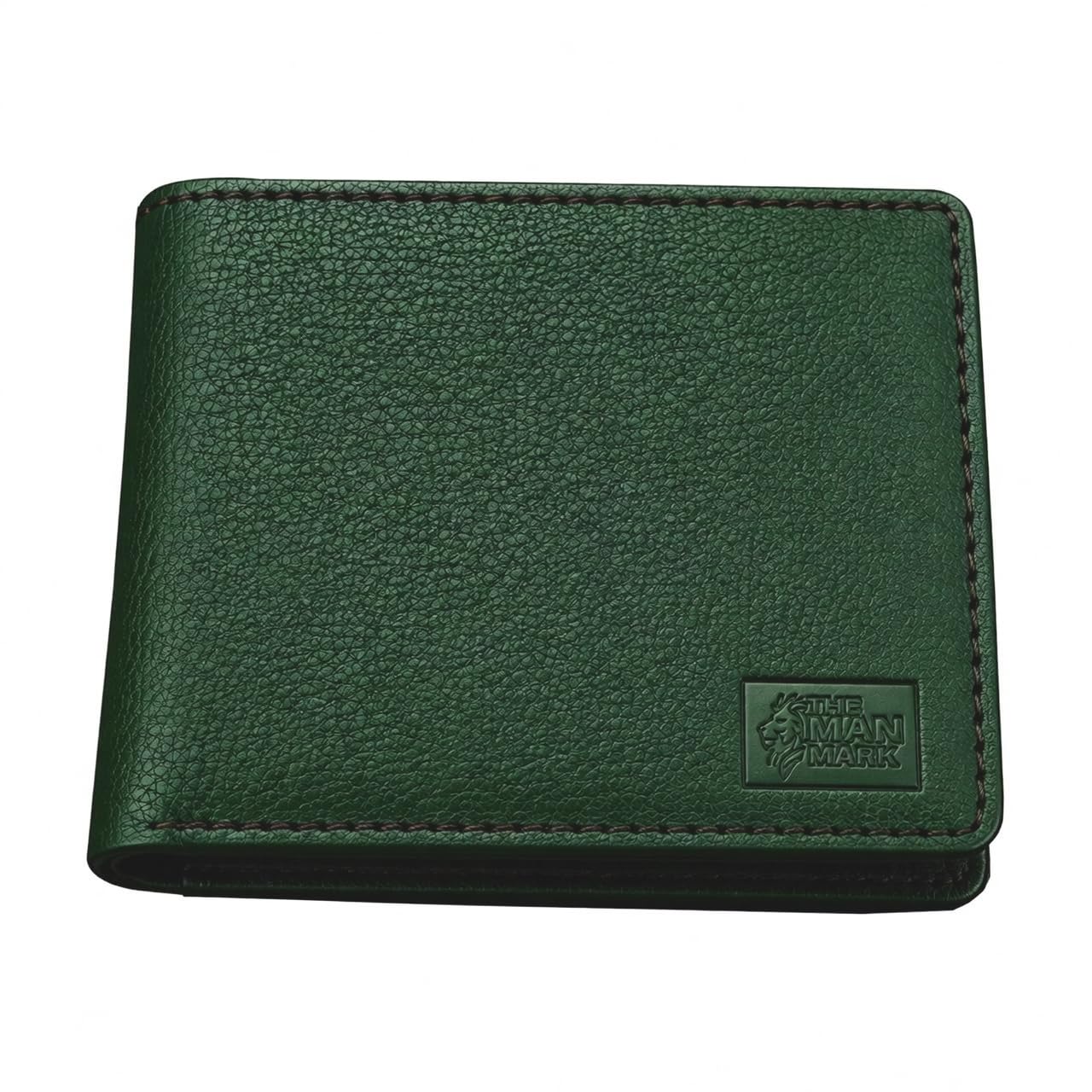 Mens Wallets - Full Grain Original Leather RFID Wallet for Men (Green)-image-33