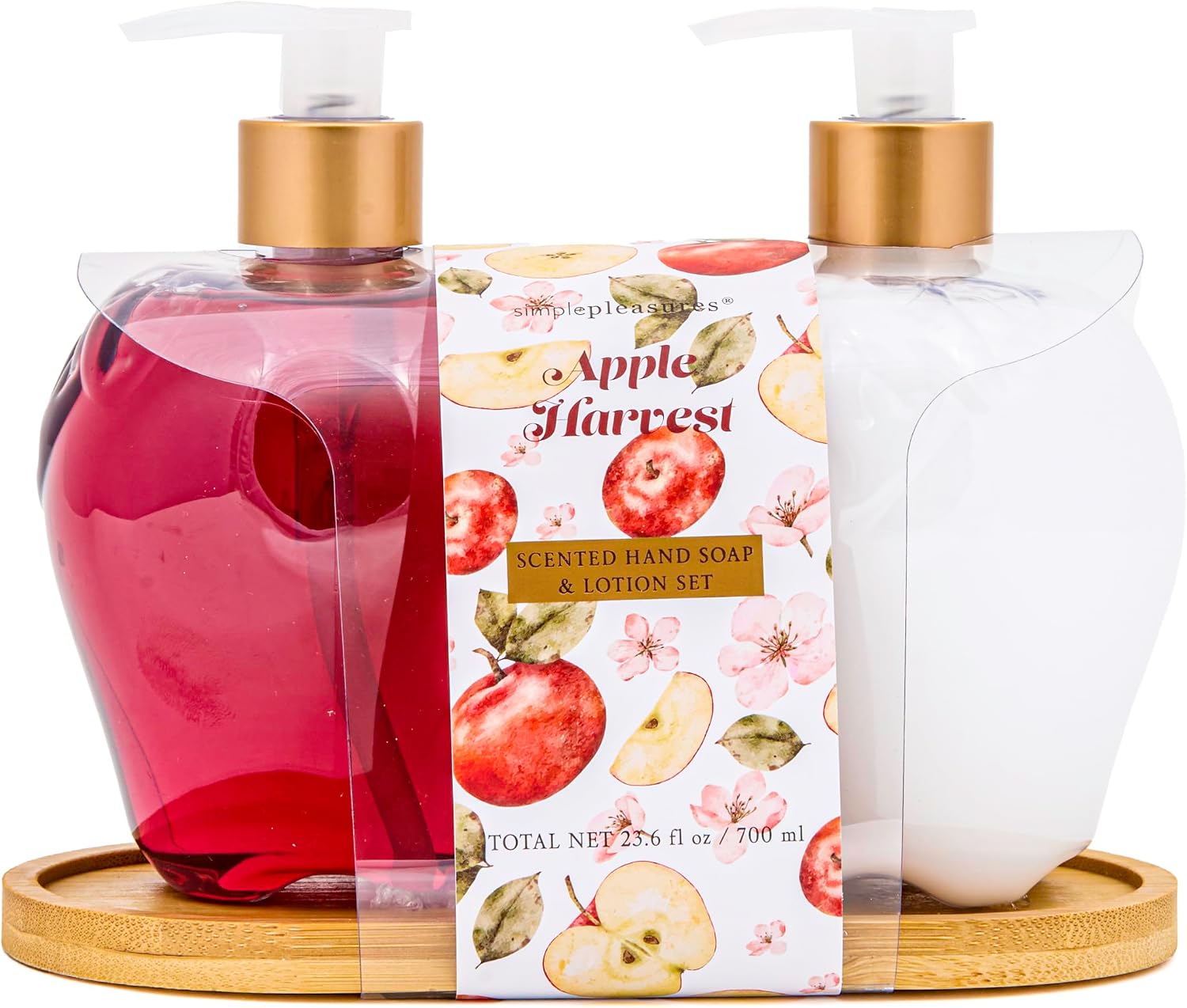 Simple Pleasures Apple Harvest Hand Soap & Lotion Pump Set, Apple Scent