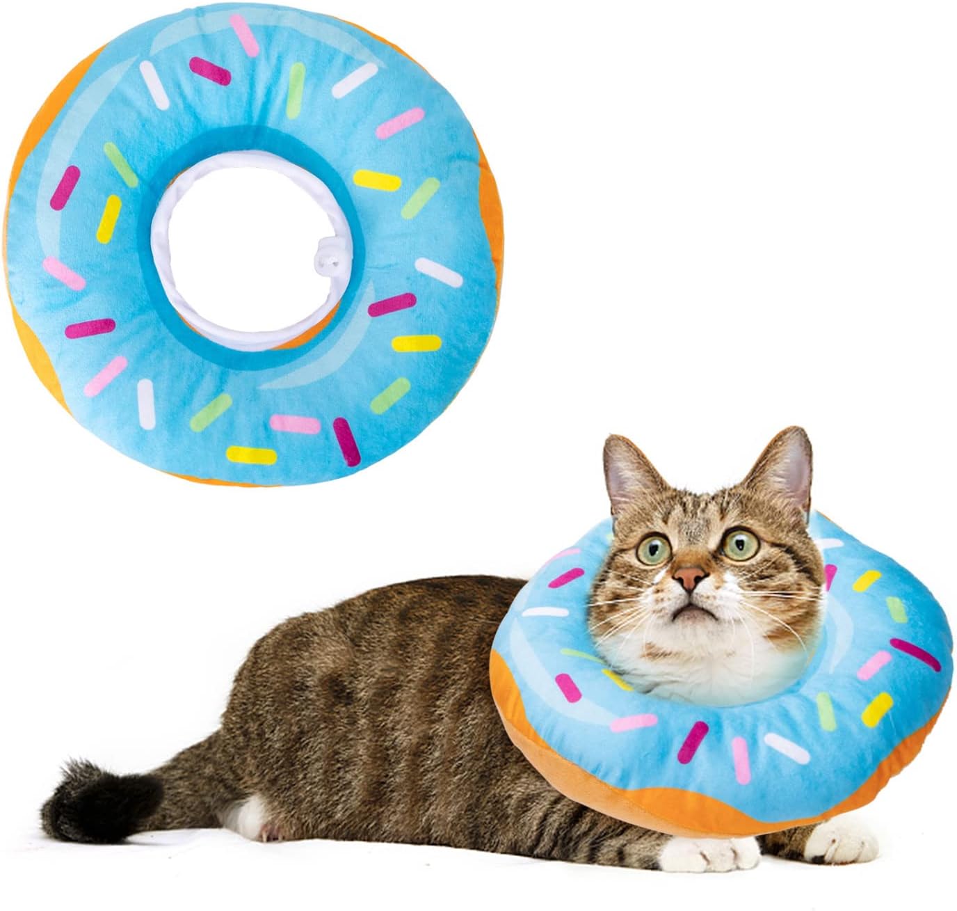 Nobleza Cat Cone Collar Soft, Adjustable Cat Recovery Collar Cat Donut Collar Pet Cones After