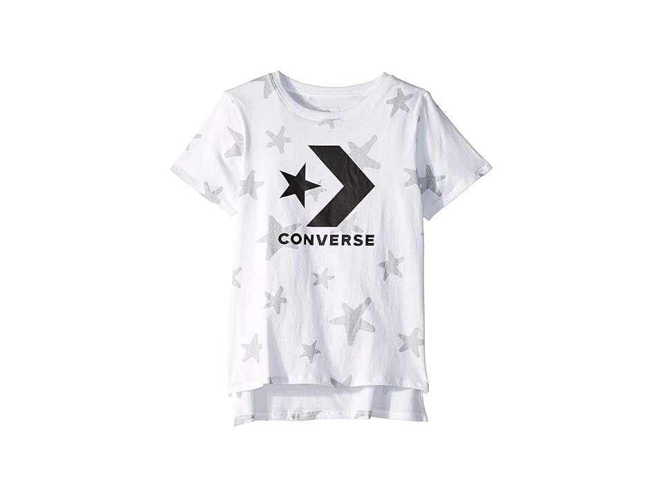 

Converse Kids Grafitti Star Chevron Knit Top (Big Kids) (White) Girl's Clothing