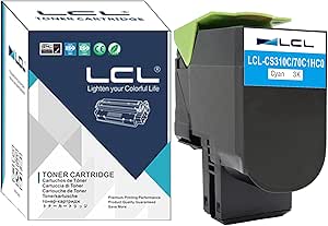LCL Cartouche de Toner Compatible 3000Pages 70C0H30 700H3 70C2HM0 702HM 70C2HME 702HME 70C20M0 702M 70C20ME 702ME CS310 CS310n CS310dn CS410 CS510 3000Pages (1 Magenta) Remplacement pour Lexmark