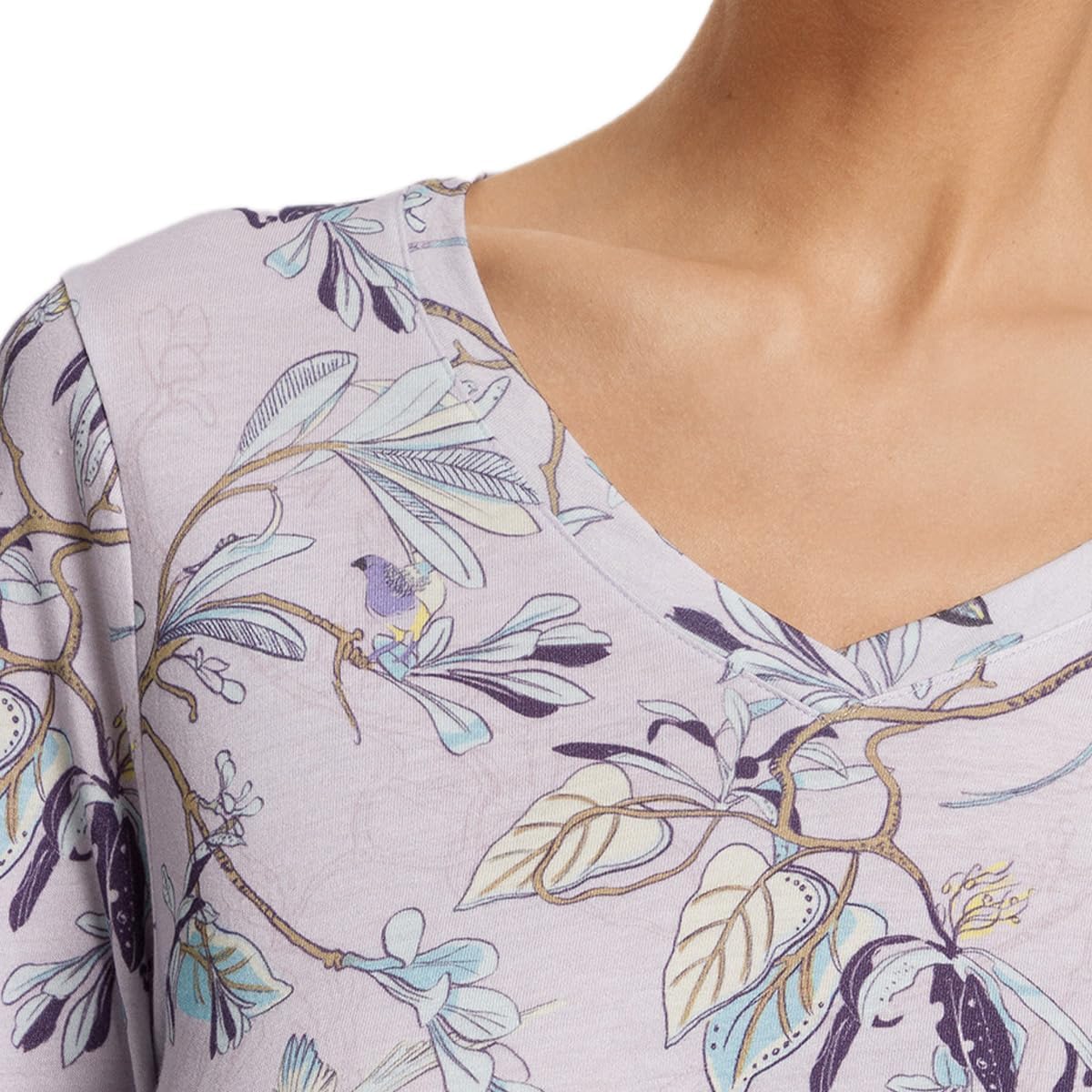 HANRO womens Sleep and Lounge Long Sleeve Nightgown - Image 4