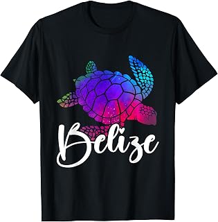 Belize Souvenir Sea Turtle Watercolor T-Shirt