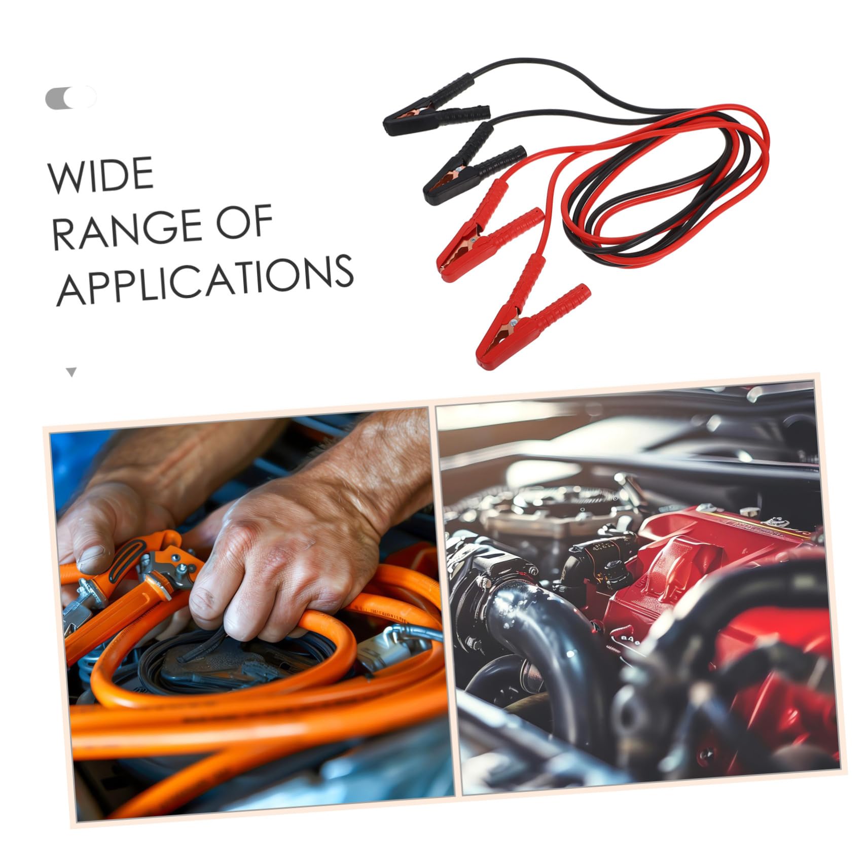 PLAFOPE Câbles de Démarrage pour Voiture Pinces Robustes Kit de Câbles de Démarrage pour Véhicule Connecteur pour Batteries Déchargées ou Faibles