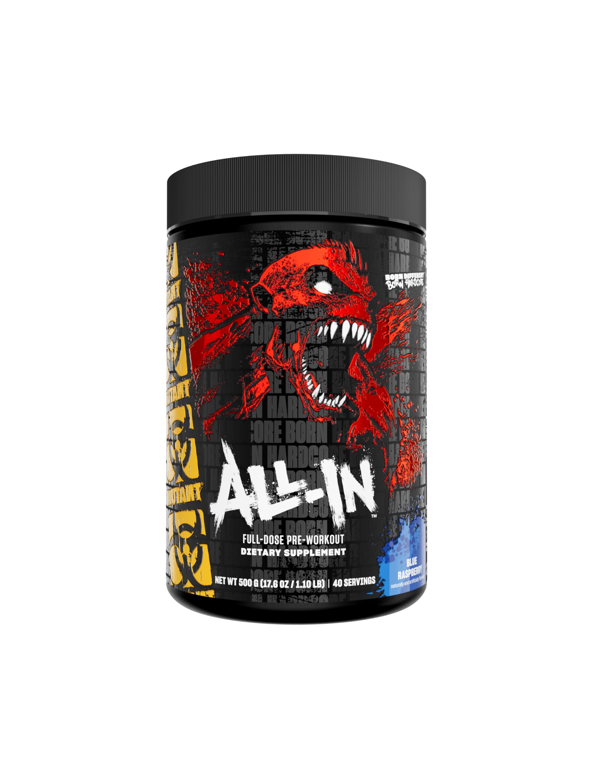 Mutant Madness All-in | Full Dosed Pre-Workout - Blue Sharkberry - 18 Serving - 504 g (17.8oz)